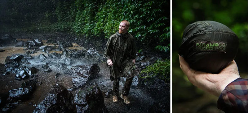 Paramo Unisex Poncho - Moss-7