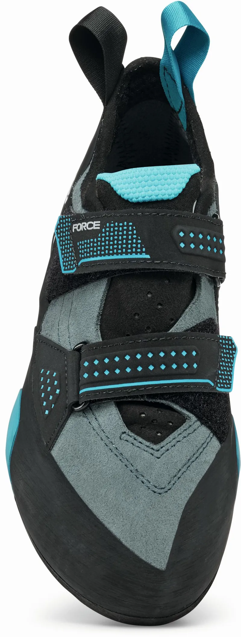 Scarpa Force Climbing Shoe - Larger Sizes - Conifer-Azure-2