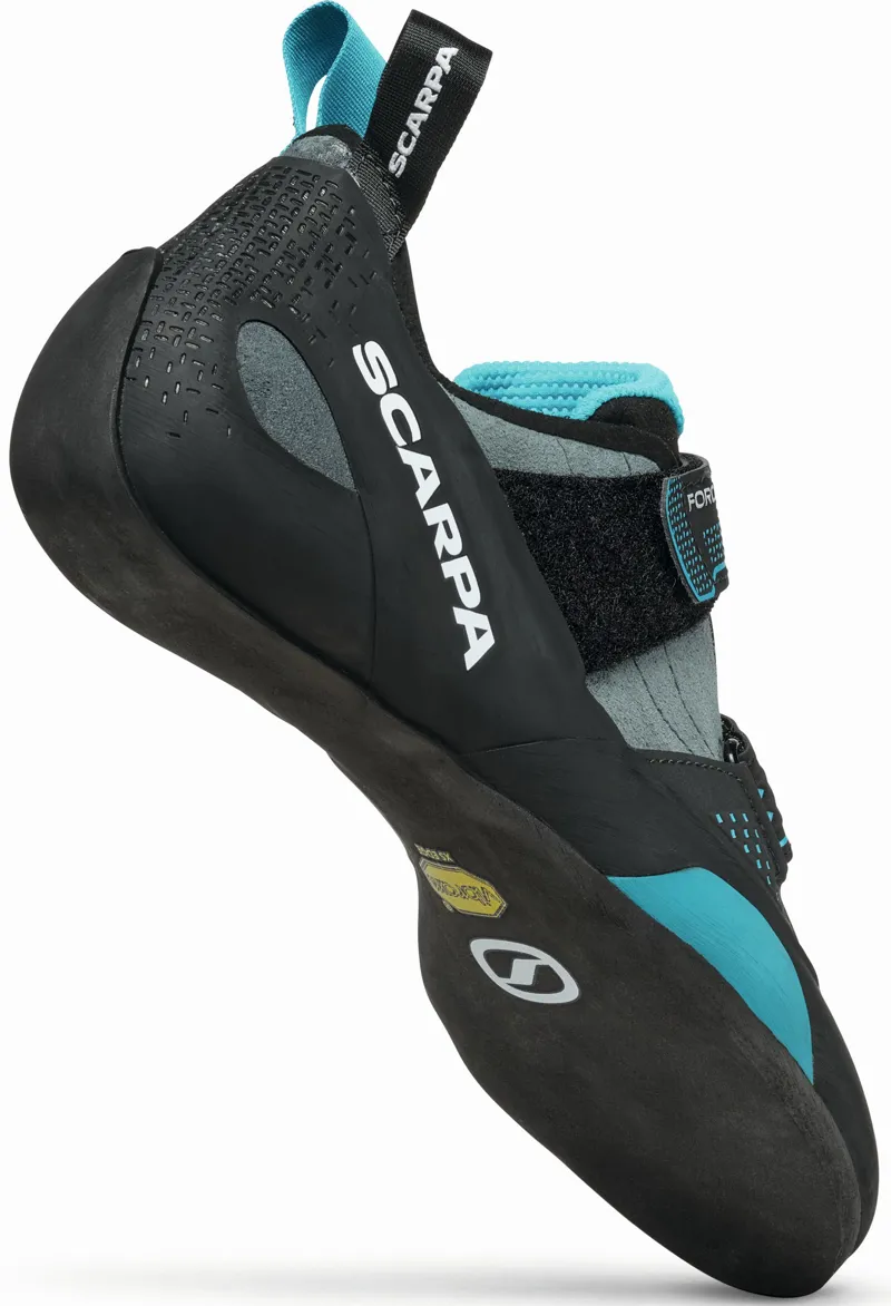 Scarpa Force Climbing Shoe - Larger Sizes - Conifer-Azure-5