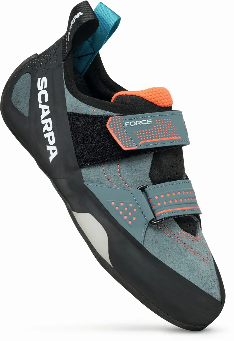 Scarpa Womens Force Climbing Shoe - Conifer-Coral-1