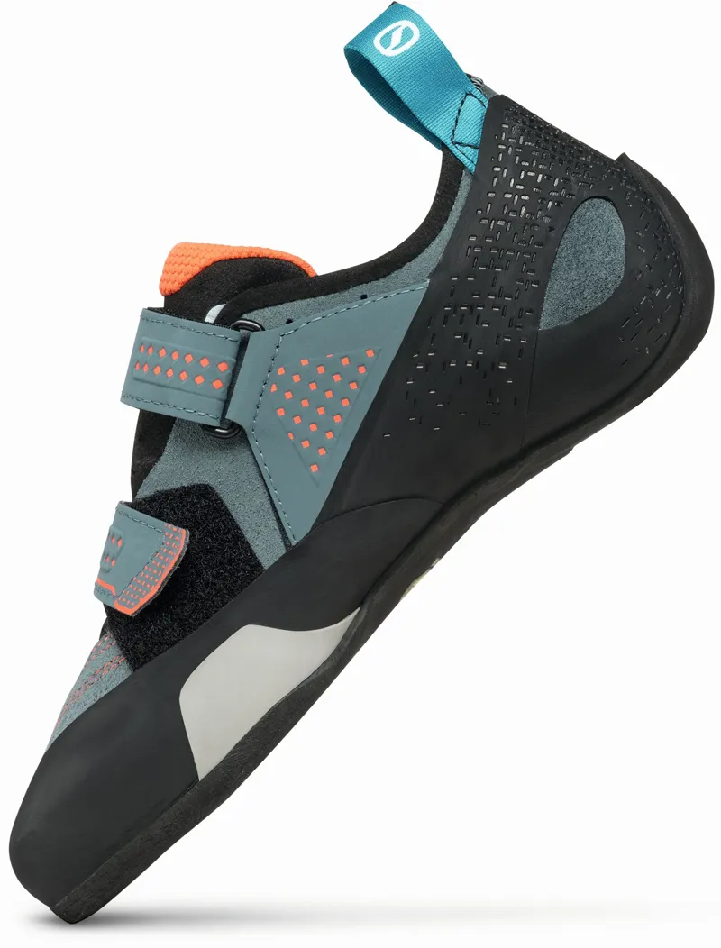 Scarpa Womens Force Climbing Shoe - Conifer-Coral-3