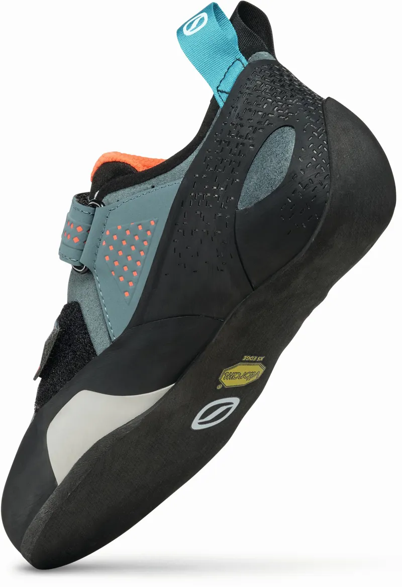 Scarpa Womens Force Climbing Shoe - Conifer-Coral-4