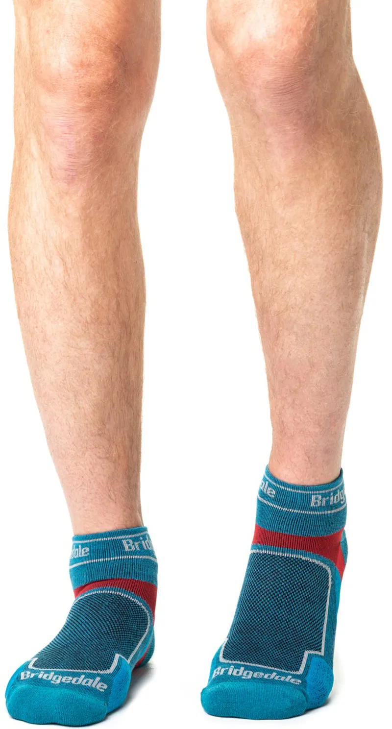 Bridgedale Mens TRAIL RUN Ultralight T2 Coolmax Sport Low Socks - Blue-3