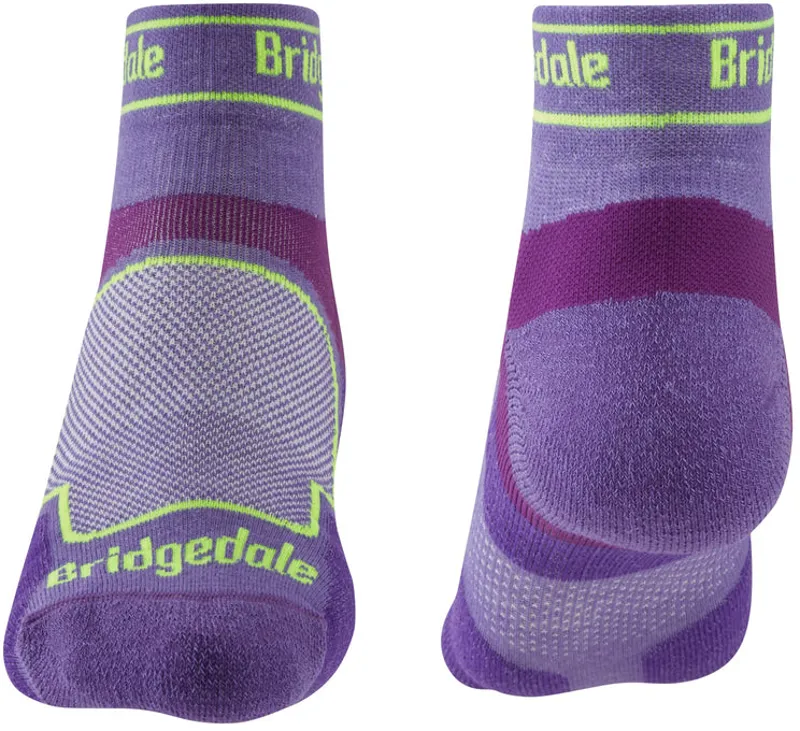 Bridgedale Womens TRAIL RUN Ultralight T2 Coolmax Sport Low Socks - Purple-1