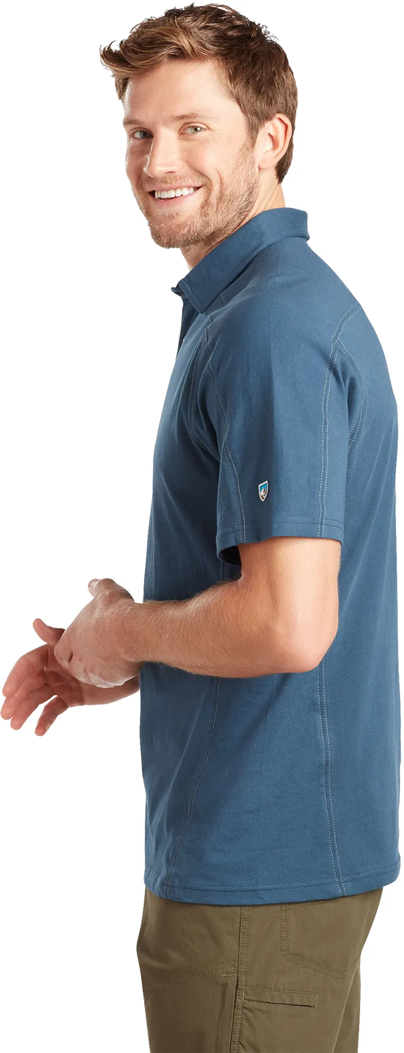 Kuhl Mens Wayfarer Polo - Lake Blue-1