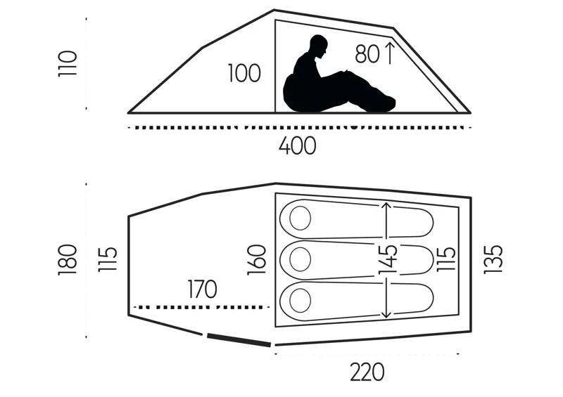 Fjallraven Abisko Shape 3 Tent - Sand-2