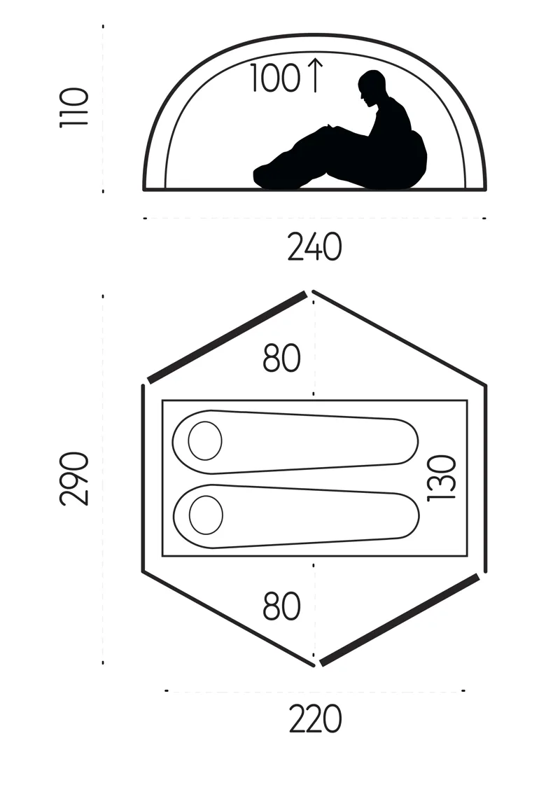Fjallraven Abisko Dome 2 Tent - Sand-2