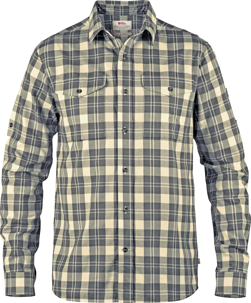 Fjallraven Mens Singi Flannel LS Shirt - Shark Grey