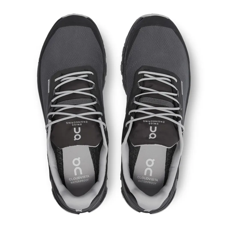 ON Mens Cloudvista Waterproof Running Shoes - Eclipse-Black-5