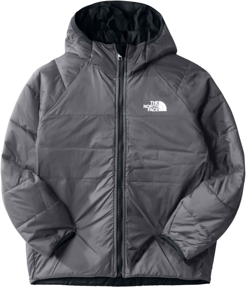 The North Face Boys Reversible Perrito Jacket - TNF Black-Vanadis Grey-2