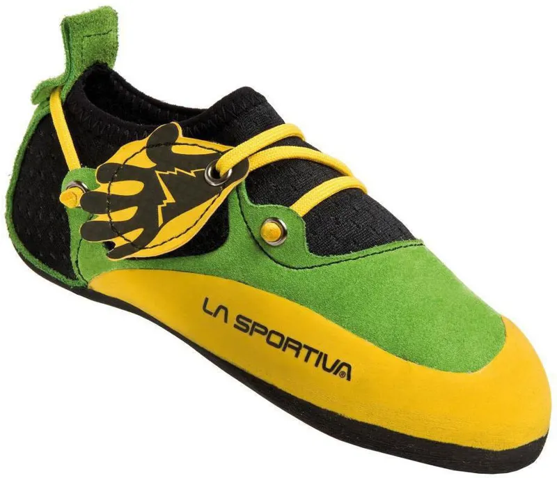 La Sportiva Kids Stickit Climbing Shoes - Lime-Yellow-1