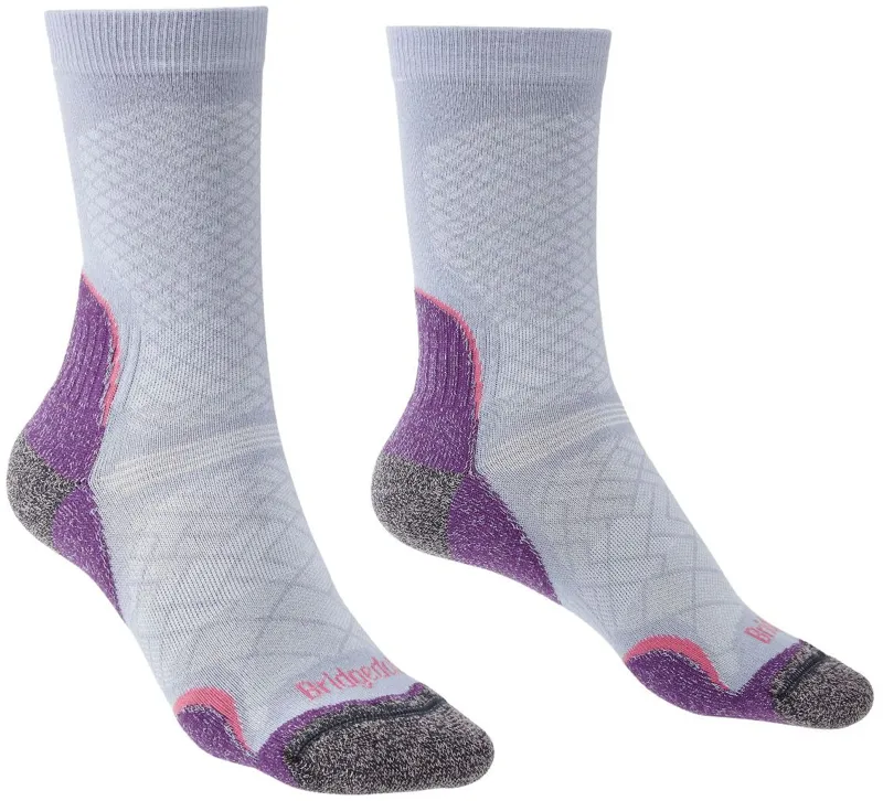 Bridgedale Womens Hike Ultralight Coolmax T2 Boot Socks - Heather