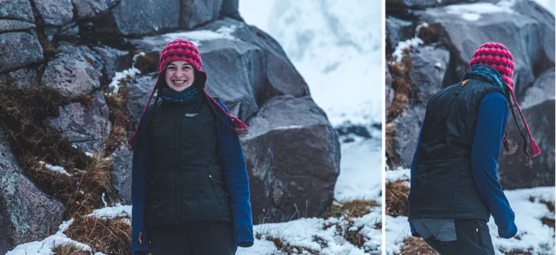 Paramo Womens Torres Medio Gilet - Black-Elderberry Lining-8