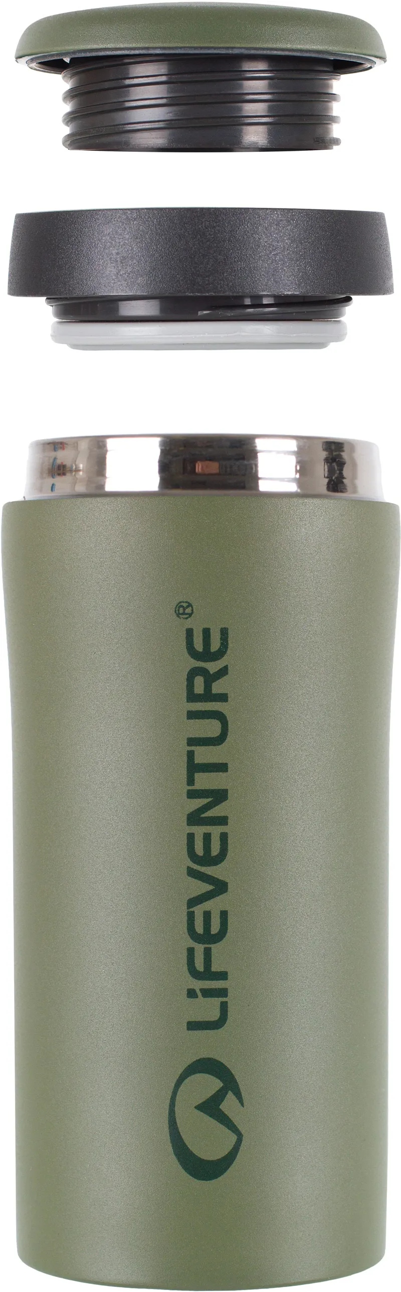 Lifeventure Thermal Mug - Matt Khaki-2
