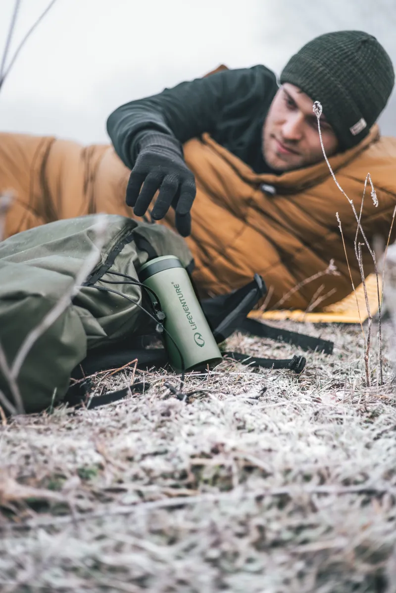 Lifeventure Thermal Mug - Matt Khaki-3