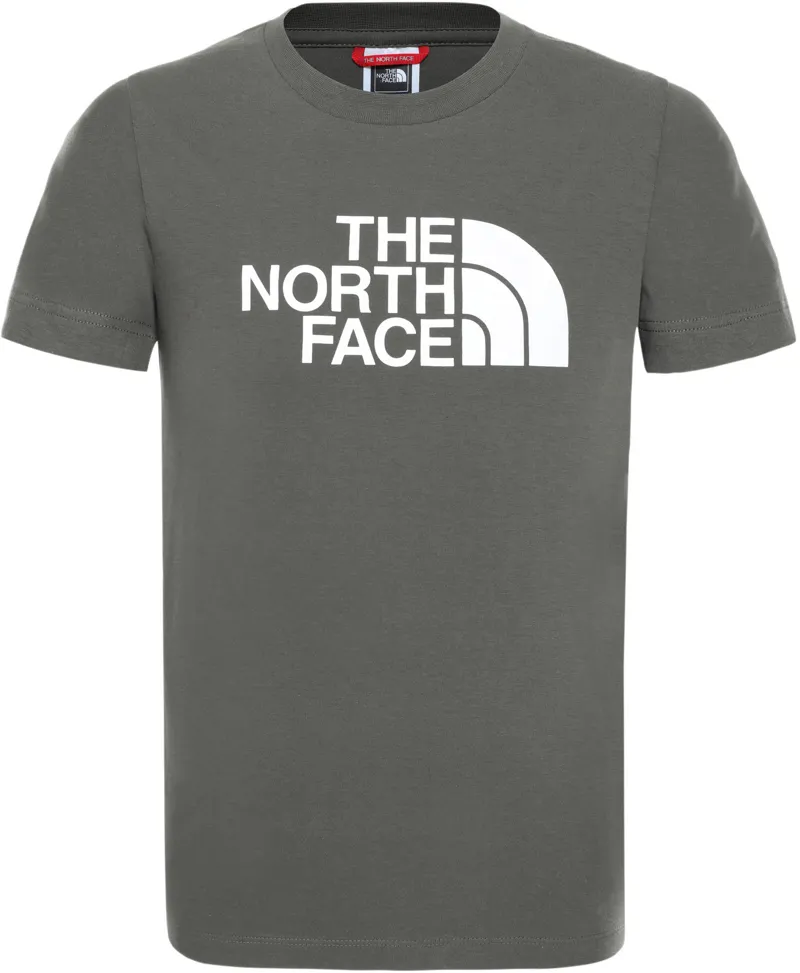 The North Face Youth Short Sleeved Easy Tee - New Taupe Green-White