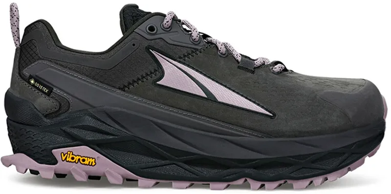 Altra Womens Olympus 5 Hike Low GTX Trail Shoes - Gray-Black