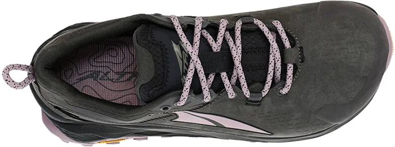 Altra Womens Olympus 5 Hike Low GTX Trail Shoes - Gray-Black-3