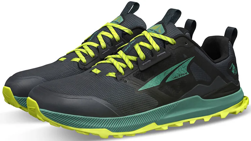 Altra Mens Lone Peak 8 Trail Shoes - Black-Green-3