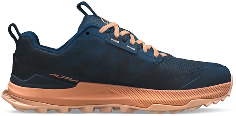 Altra Womens Lone Peak 8 Trail Shoes - Navy-Coral-1