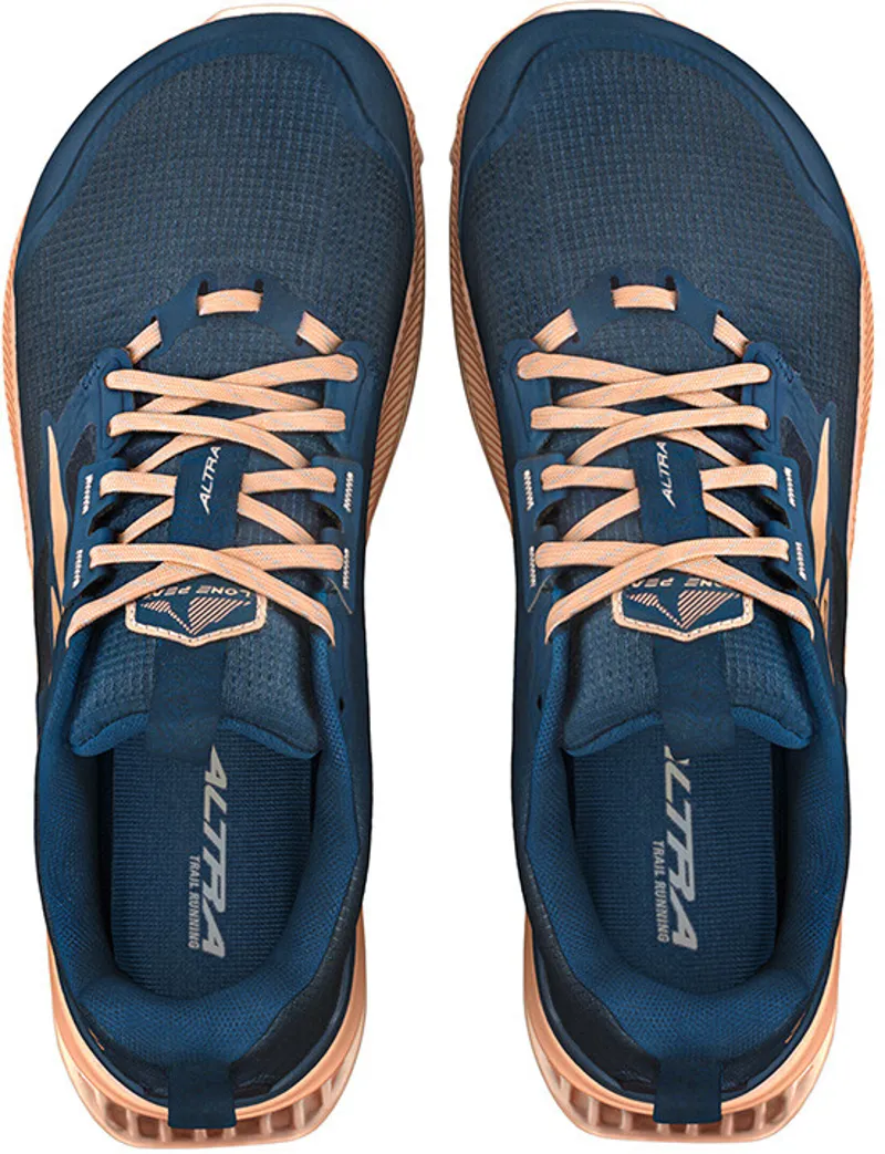 Altra Womens Lone Peak 8 Trail Shoes - Navy-Coral-4