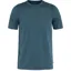 Fjallraven Mens Abisko Day Hike Short Sleeved T-Shirt - Indigo Blue