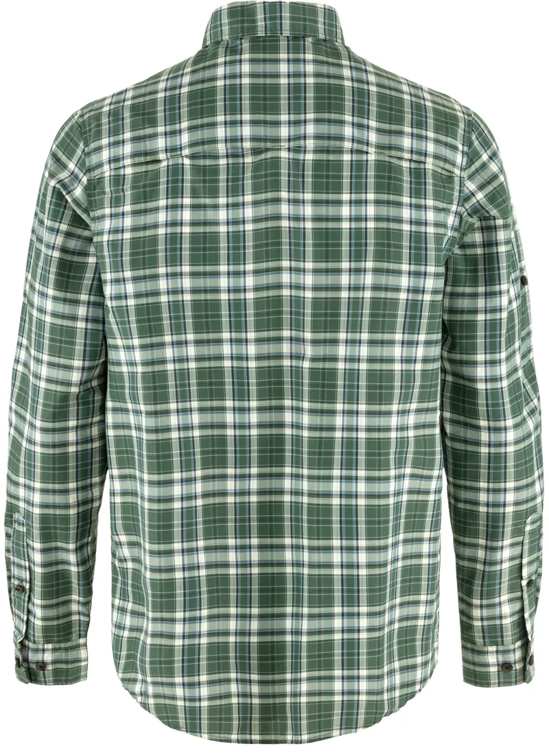Fjallraven Mens Abisko Hike Long Sleeved Shirt - Chalk White-Deep Patina-1