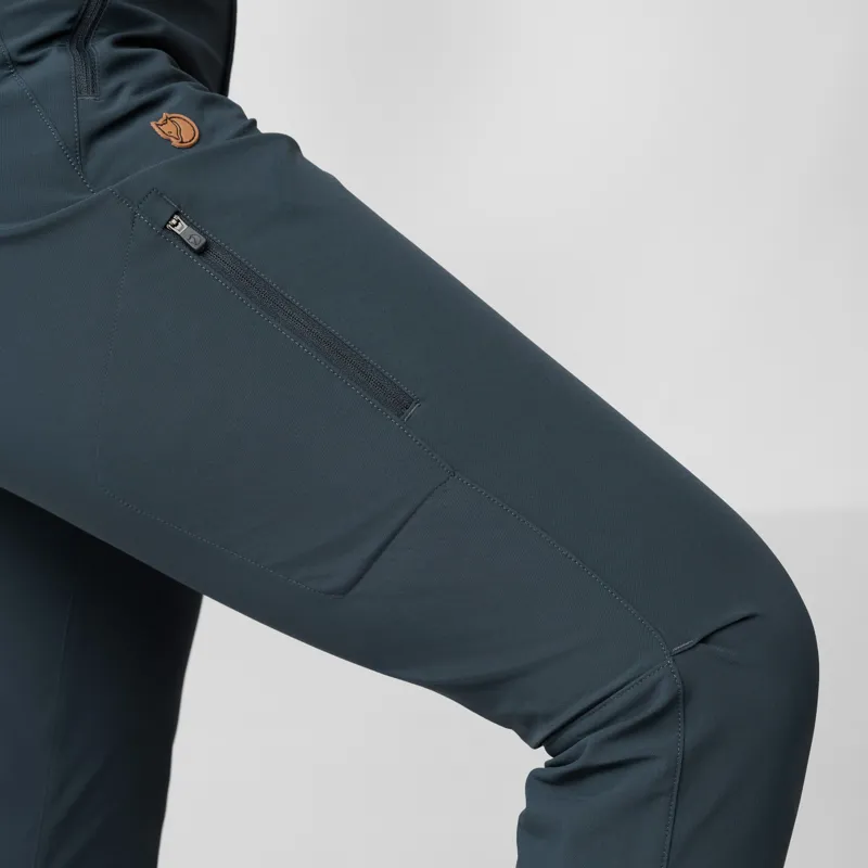 Fjallraven Womens Abisko Trail Stretch Trousers - Dark Navy-4