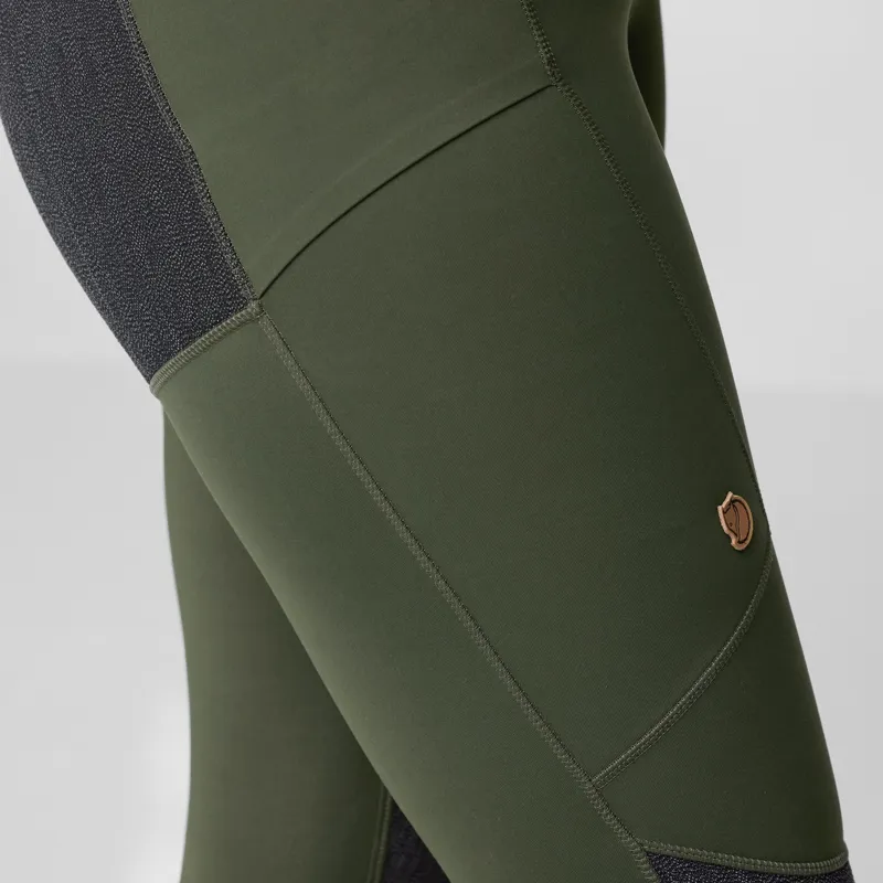 Fjallraven Womens Abisko Trekking Tights HD - Black-4