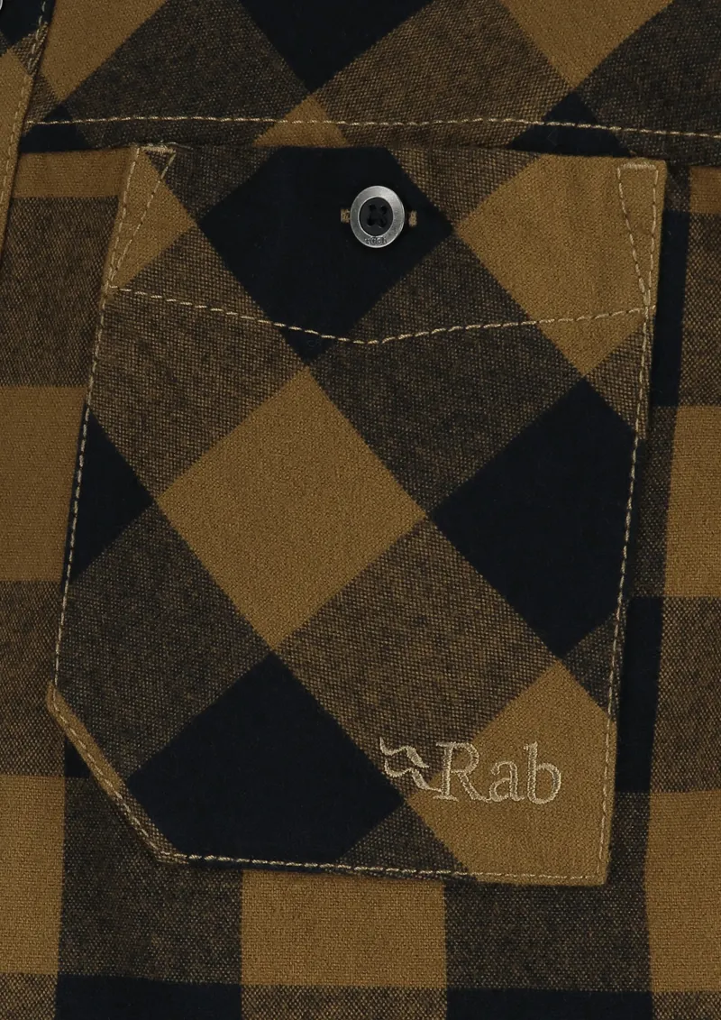 Rab Mens Boundary Shirt - Caramel Check-2