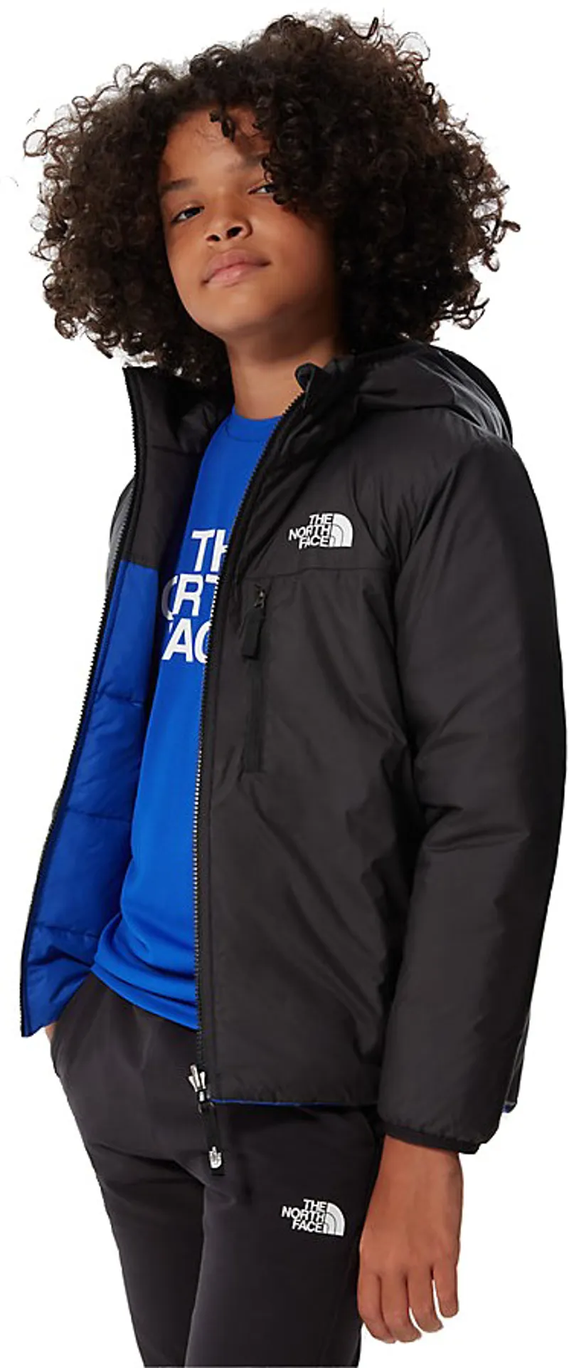 The North Face Boys Reversible Perrito Jacket Tnf Blue