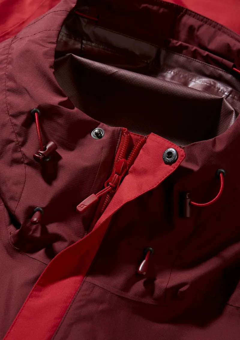 Rab Mens Downpour Eco Jacket - Deep Heather-Ascent Red-7