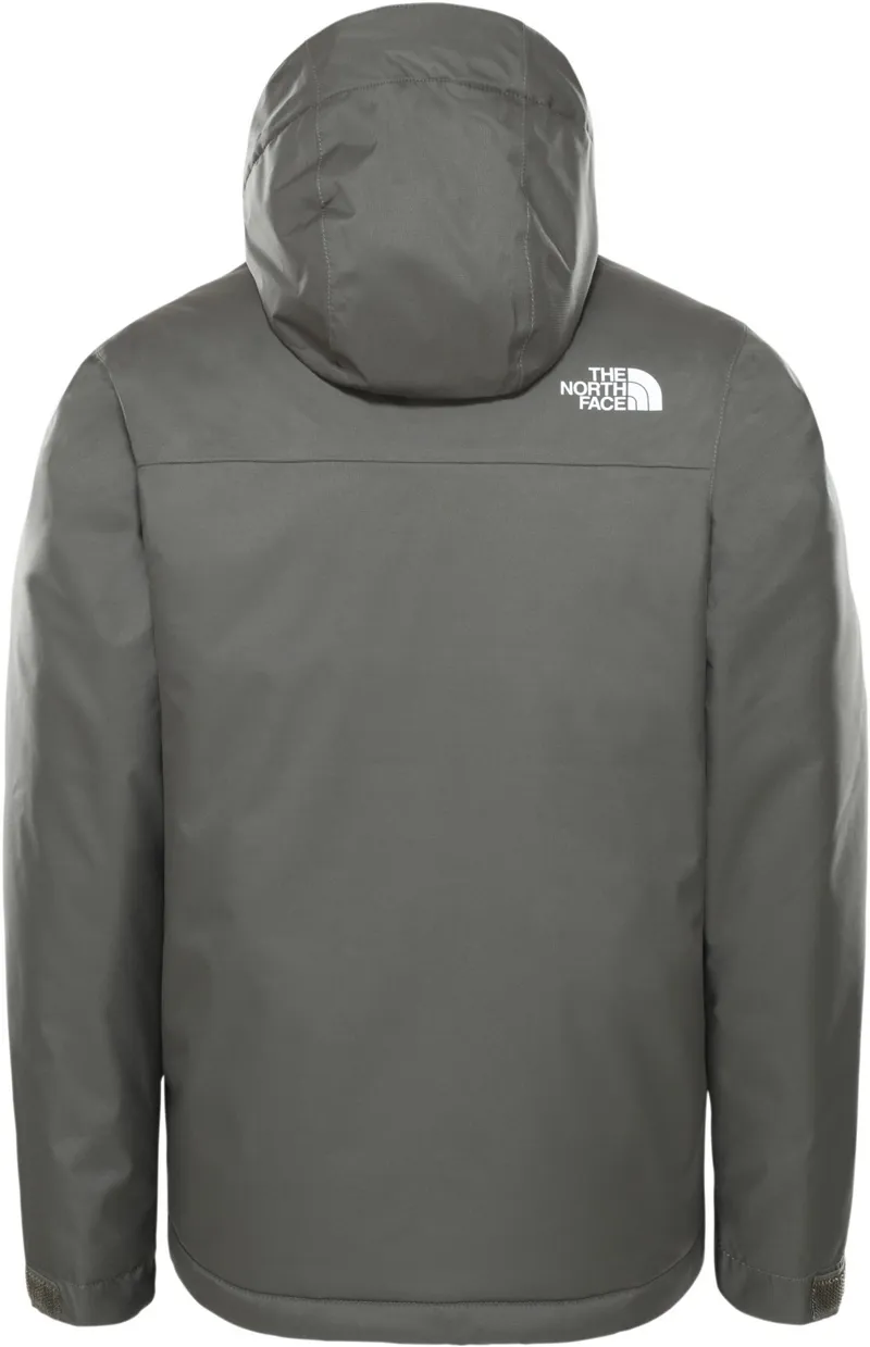 The North Face Youth Snow Quest Jacket - New Taupe Green - TNF White-1