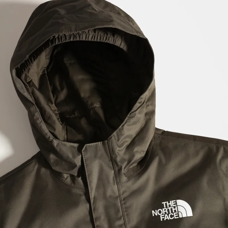 The North Face Youth Snow Quest Jacket - New Taupe Green - TNF White-5
