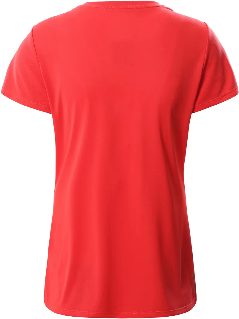 The North Face Womens Reaxion Amp Crew T-Shirt - Horizon Red-1