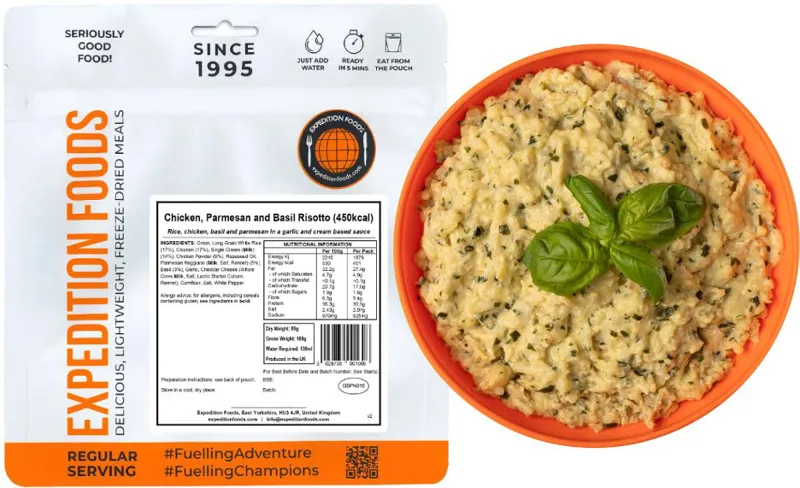 Expedition Foods Chicken Parmesan and Basil Risotto - 450kcal-2
