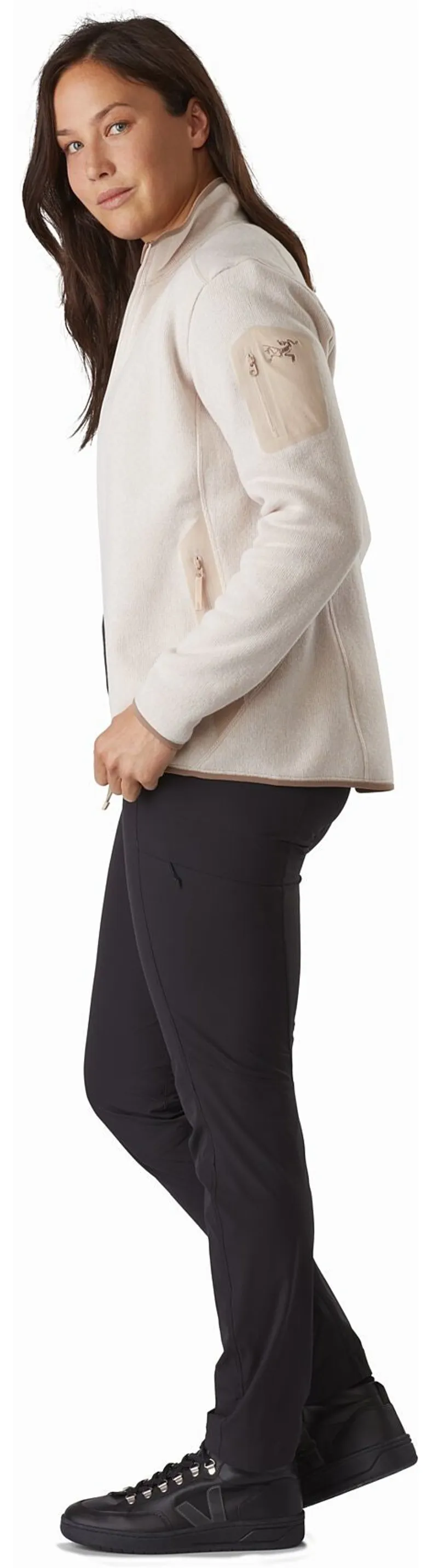 Arcteryx Womens Covert Cardigan - Athena Grey Heather-3