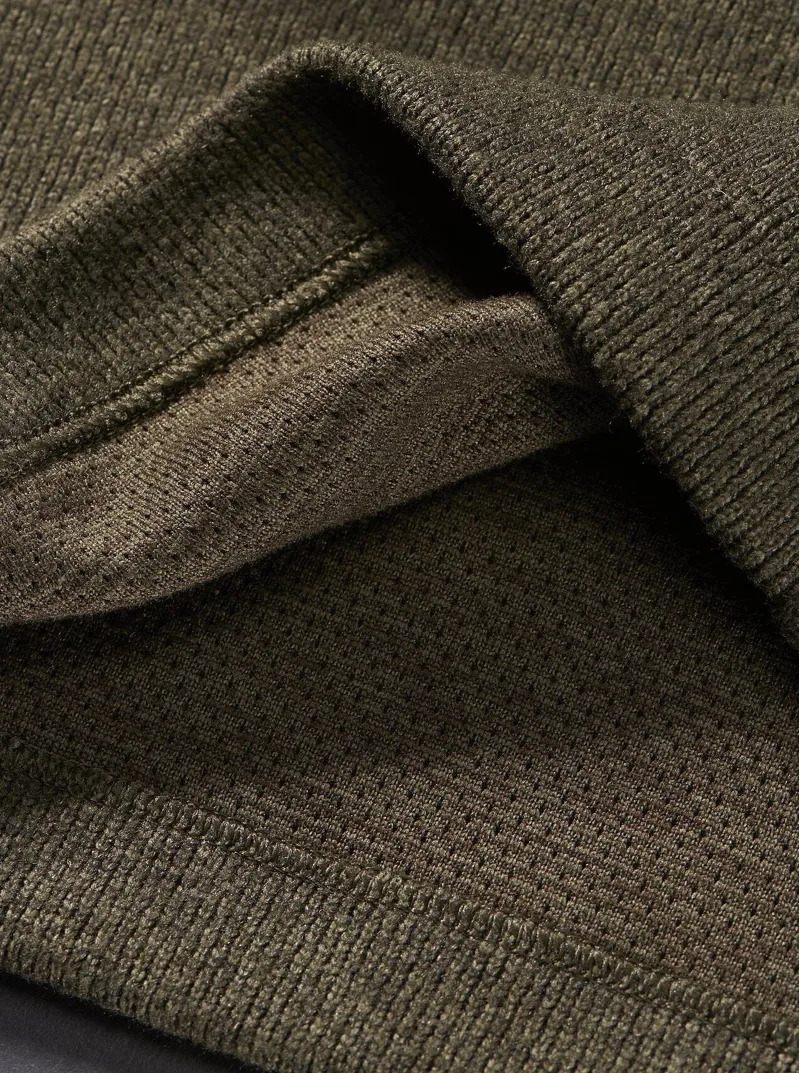 Arcteryx Mens Covert LT 1/2 Zip Fleece - Black Heather-4