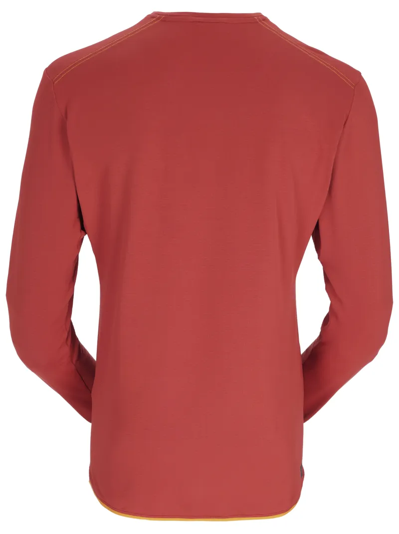 Rab Mens Dihedral Crew Shirt - Red Clay-1