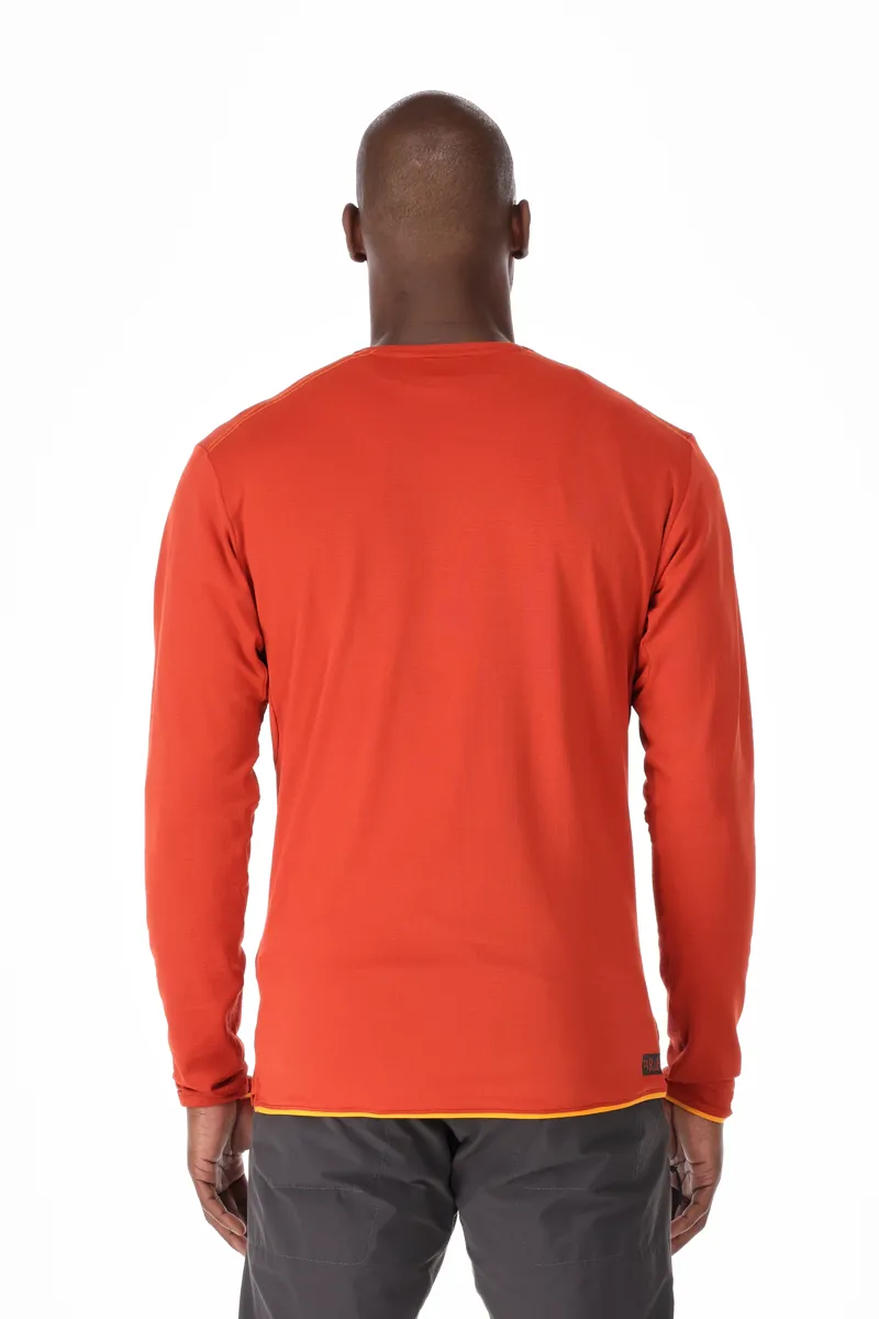 Rab Mens Dihedral Crew Shirt - Red Clay-3
