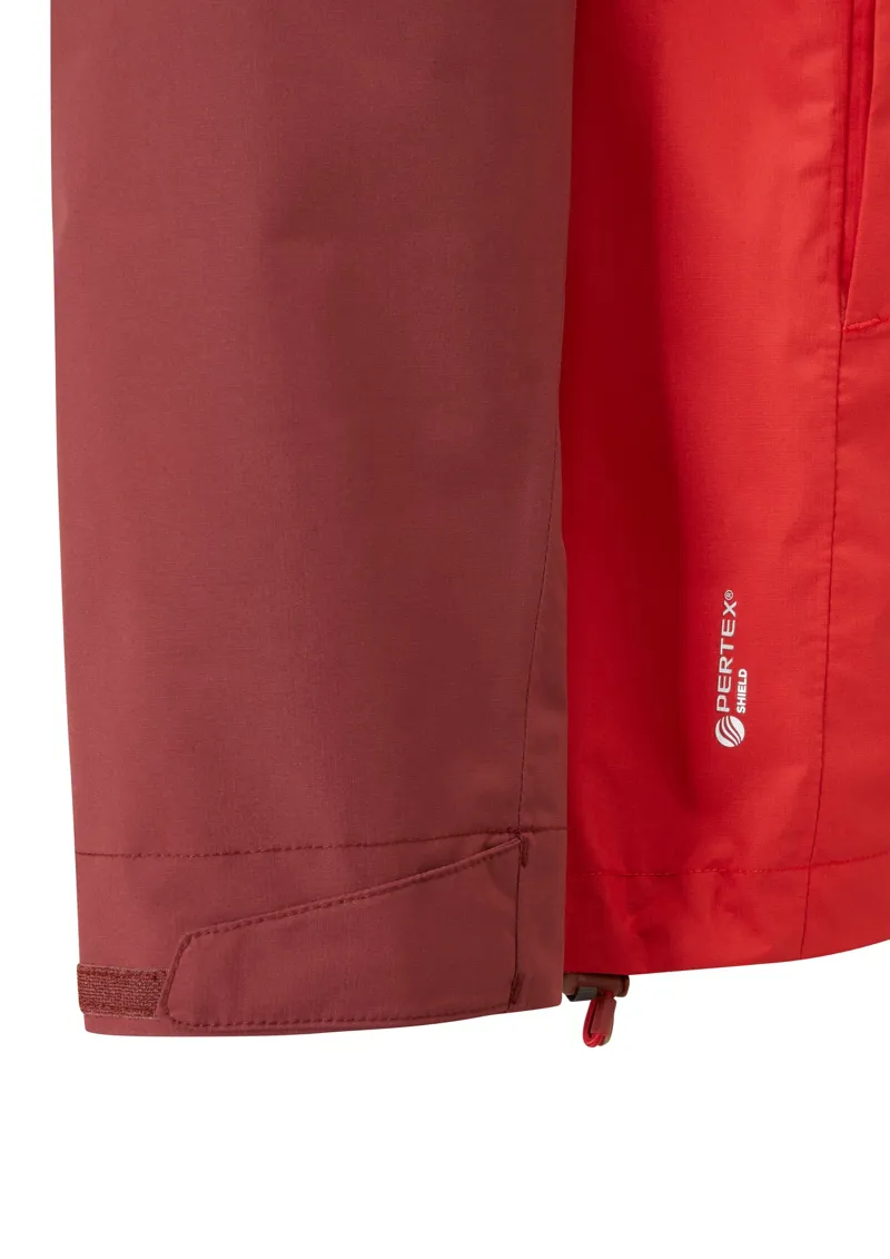 Rab Mens Downpour Eco Jacket - Deep Heather-Ascent Red-6