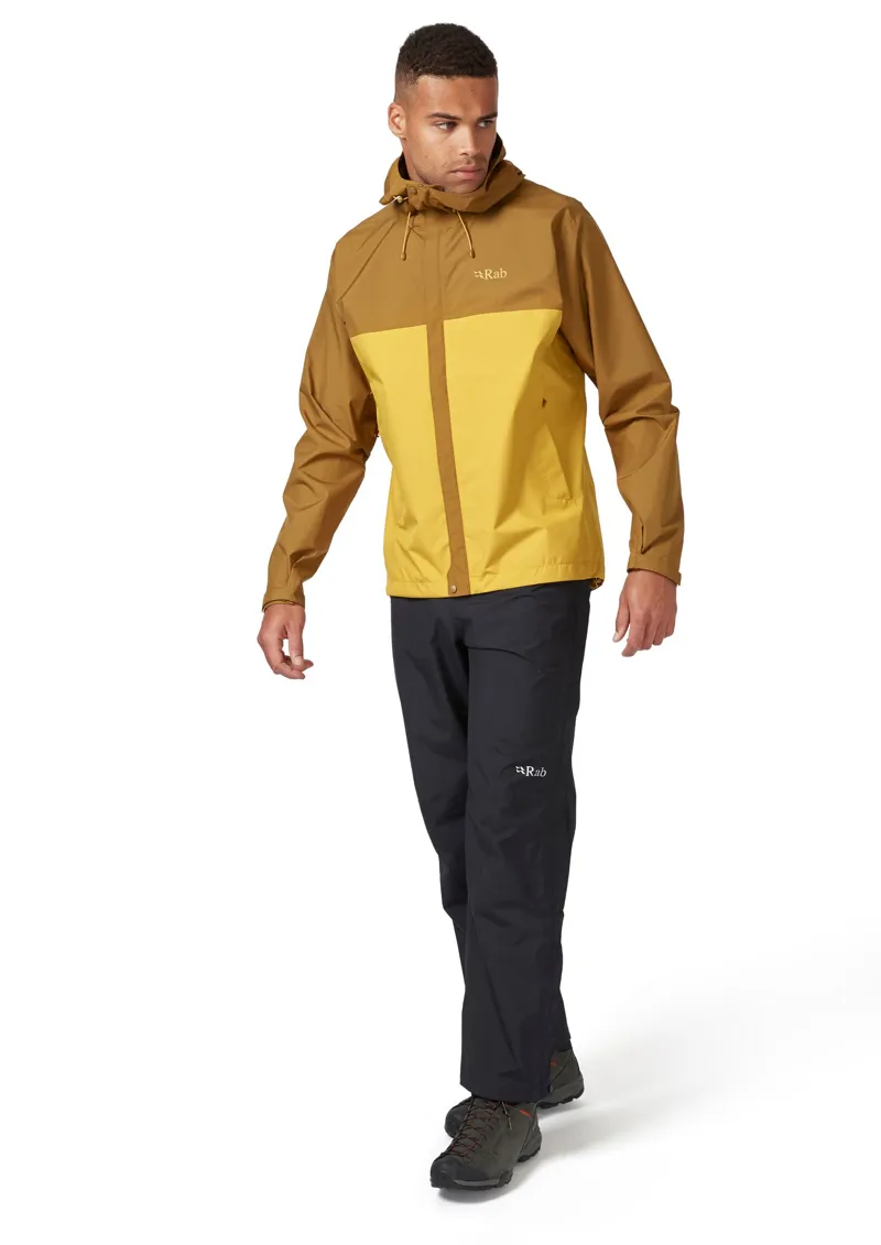Rab Mens Downpour Eco Jacket - Footprint-Sahara-4