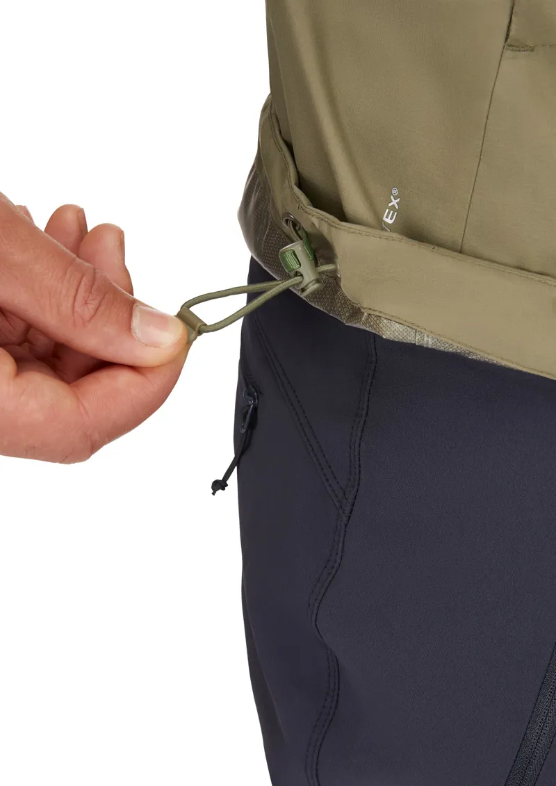 Rab Mens Downpour Eco Jacket - Light Khaki-8