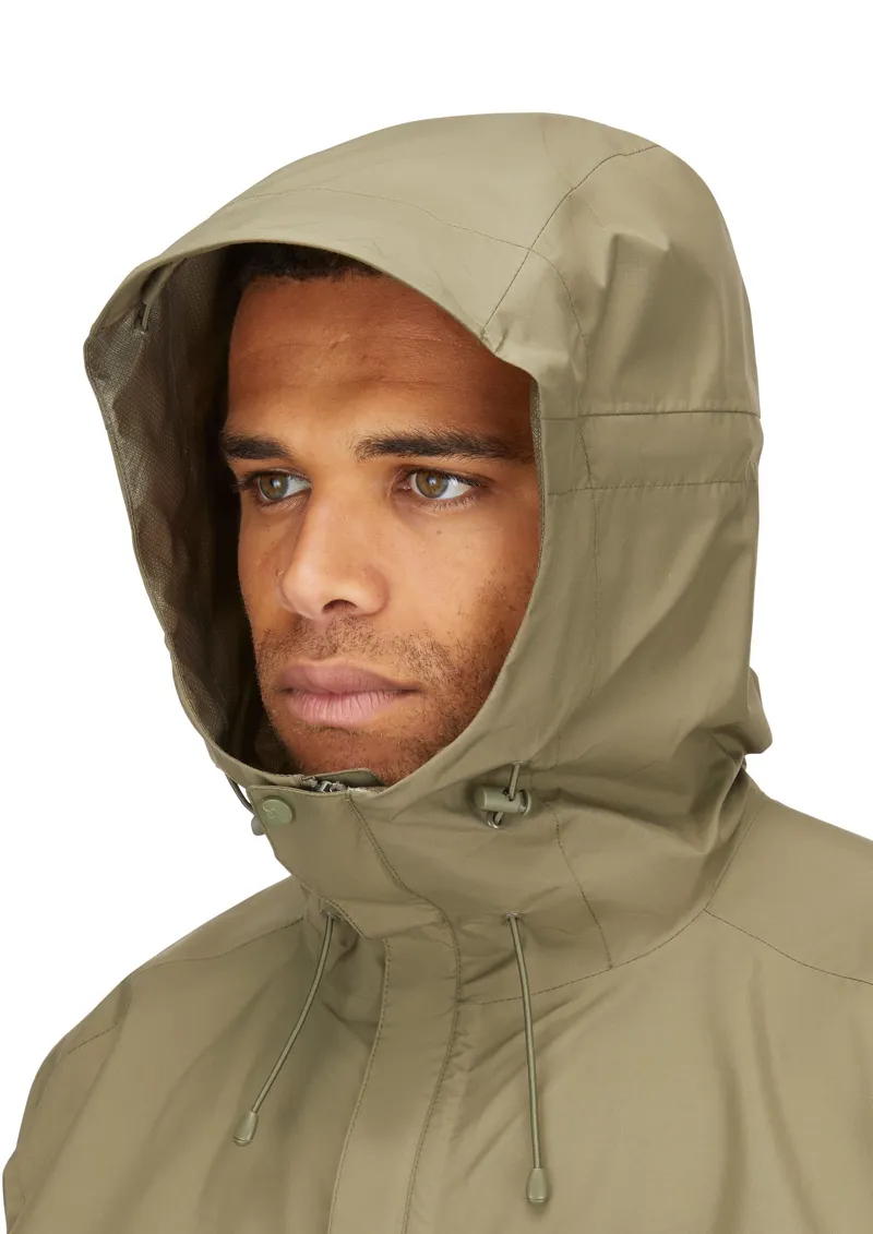 Rab Mens Downpour Eco Jacket - Light Khaki