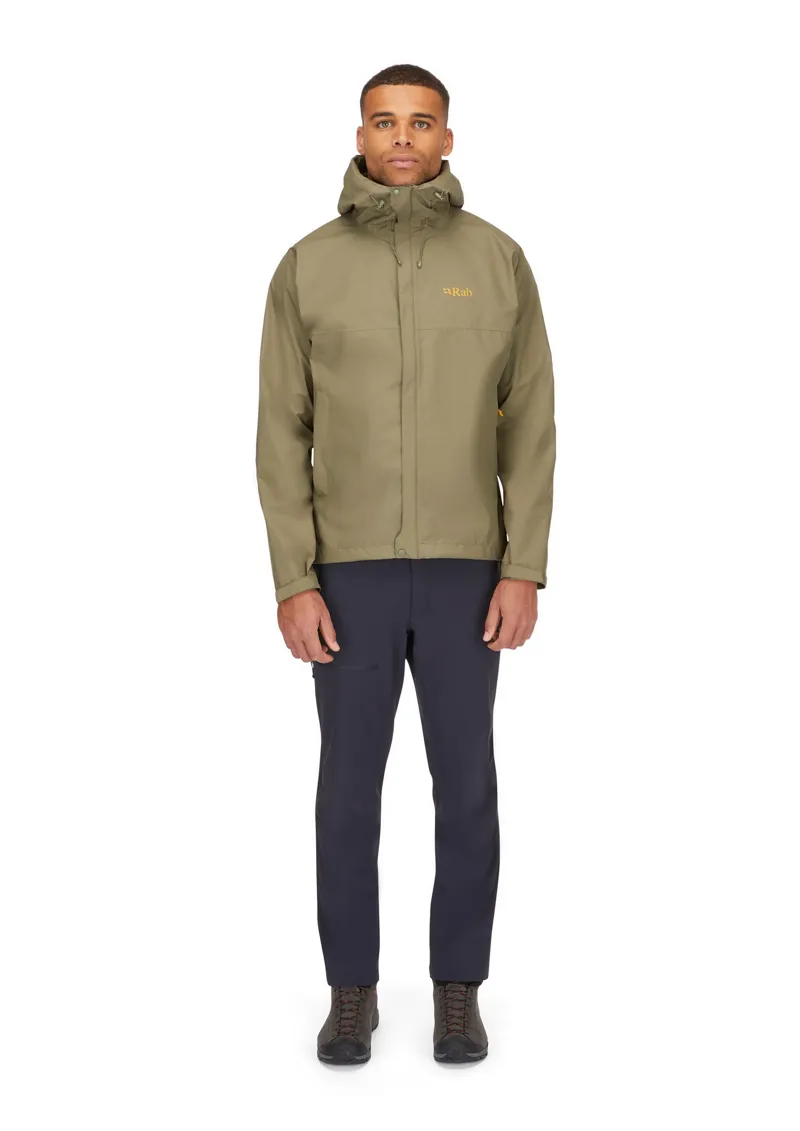 Rab Mens Downpour Eco Jacket - Light Khaki-5