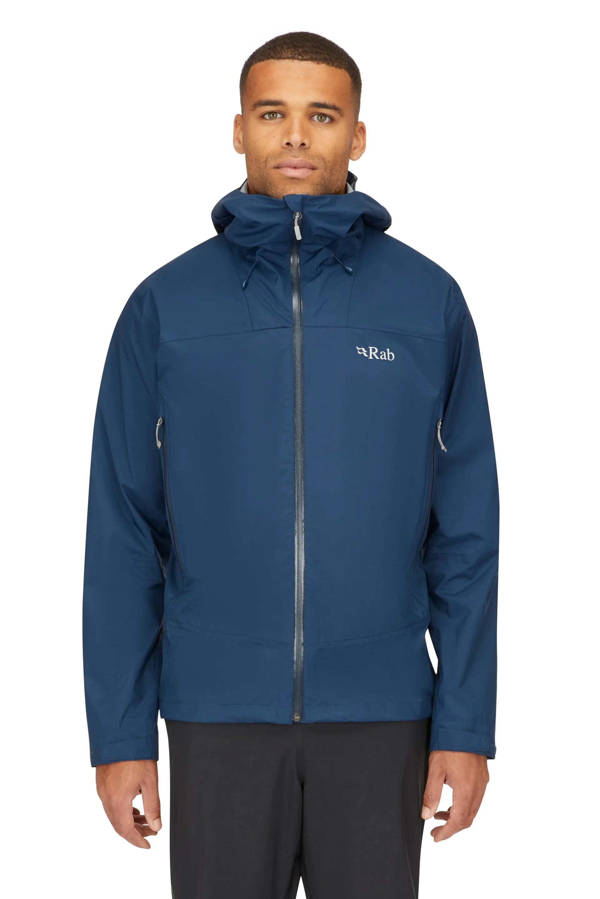 Rab Mens Downpour Plus Jacket Tempest Blue