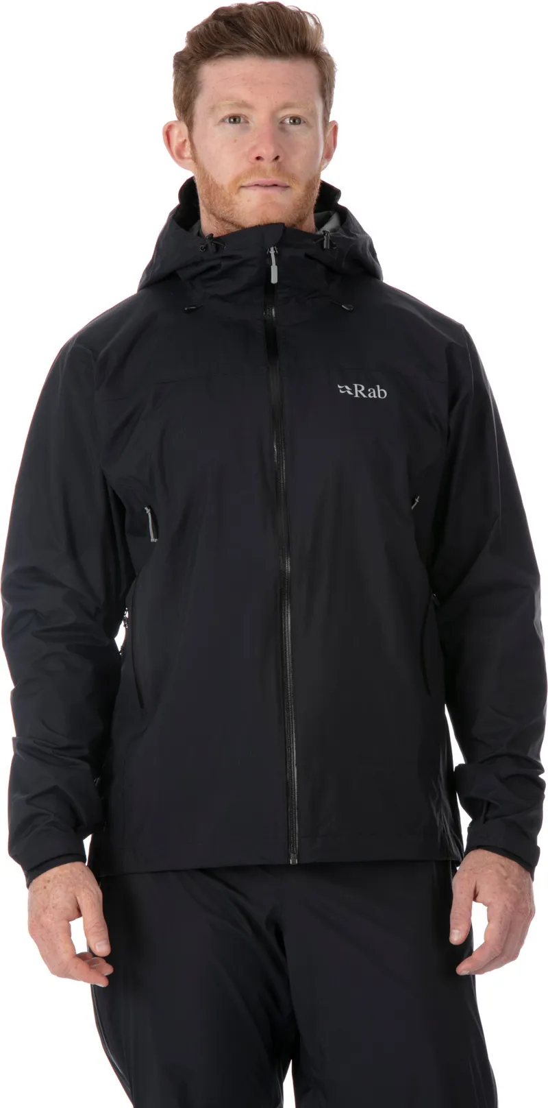 Rab Mens Downpour Plus Jacket - Black-1