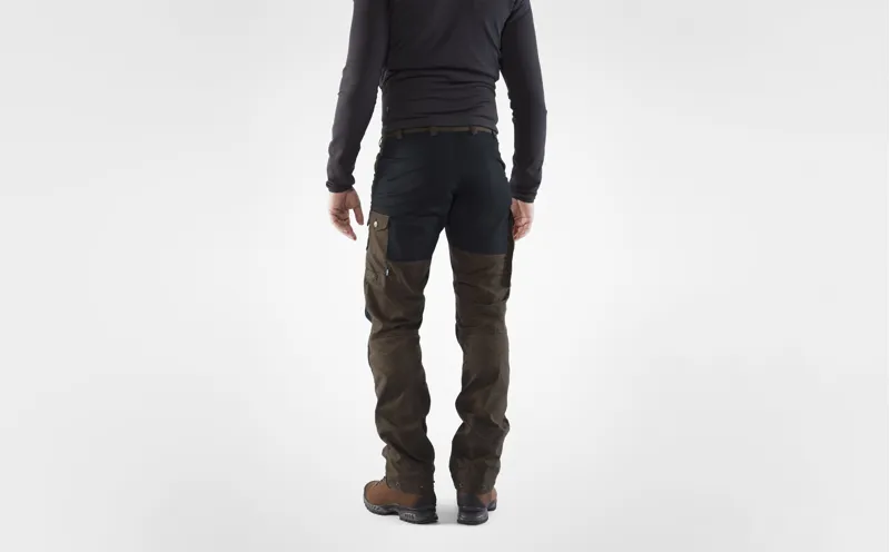 Fjallraven Mens Vidda Pro Trousers - Regular Leg - Green-Dark Grey-3