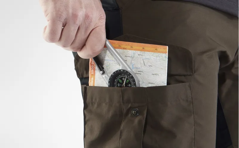 Fjallraven Mens Vidda Pro Trousers - Regular Leg - Green-Dark Grey-5