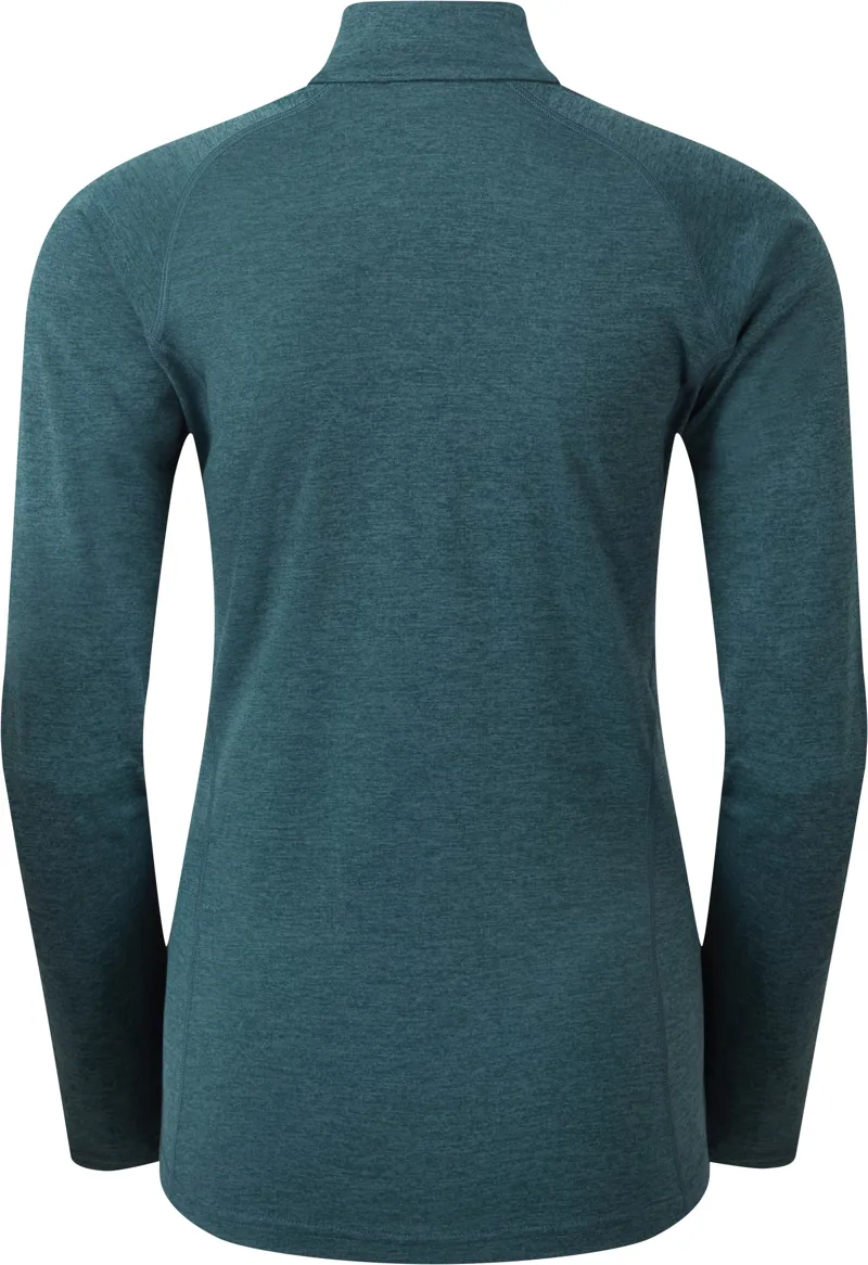 Montane Womens Dart Zip Neck T-Shirt - Orion Blue-1